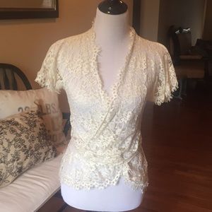 Vintage Diane Von Furstenberg delicate lace wrap